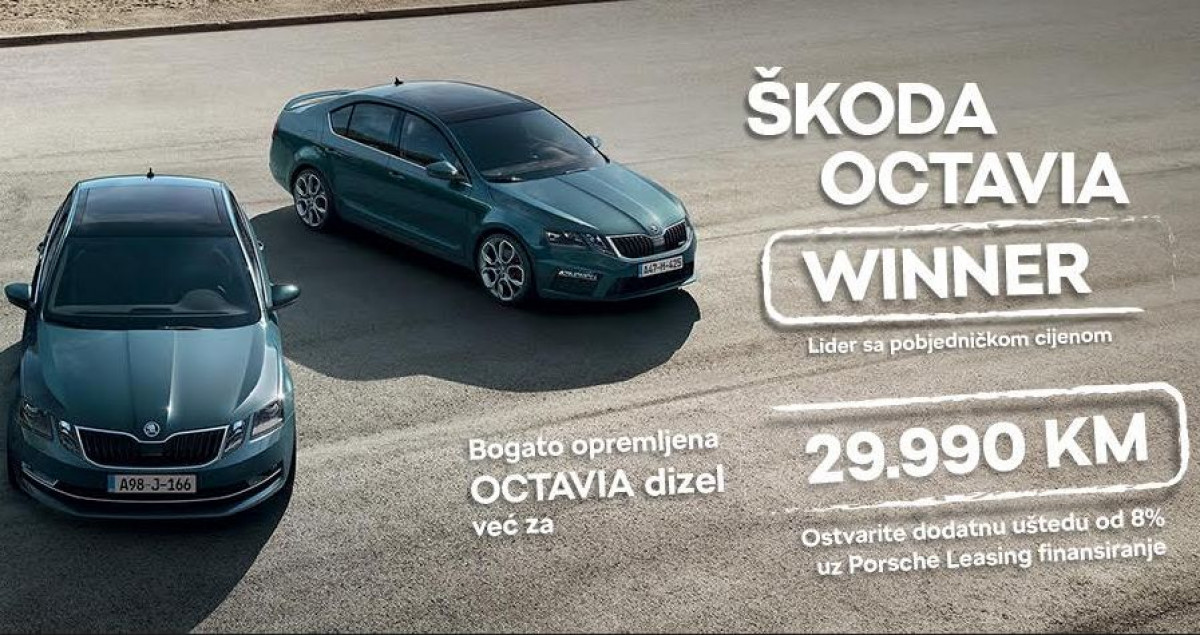 Pobjedničke cijene uz Škoda Octavia Winner kampanju