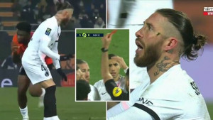 Sergio Ramos "odnio" igrača Lorienta, a onda glumio da je povrijeđen i čudio se što je dobio crveni