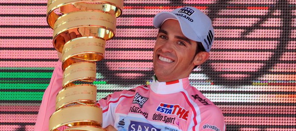 Alberto Contador slavio na Giru