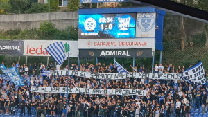 Ko su "spasioci" Željezničara? Manijaci izvisili novu parolu na meču protiv Leotara 