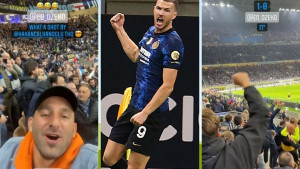 Meazza je eksplodirala nakon gola, a onda su svi počeli skandirati ime Edina Džeke