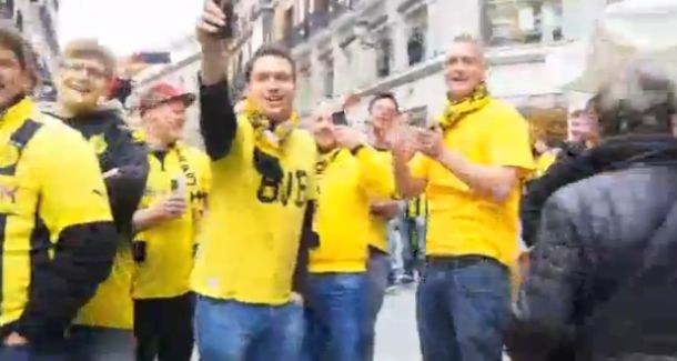 Navijači Borussije u centru Madrida pjevali za Kagawu