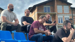 Ismir Mirvić na utakmici Prve lige Federacije BiH