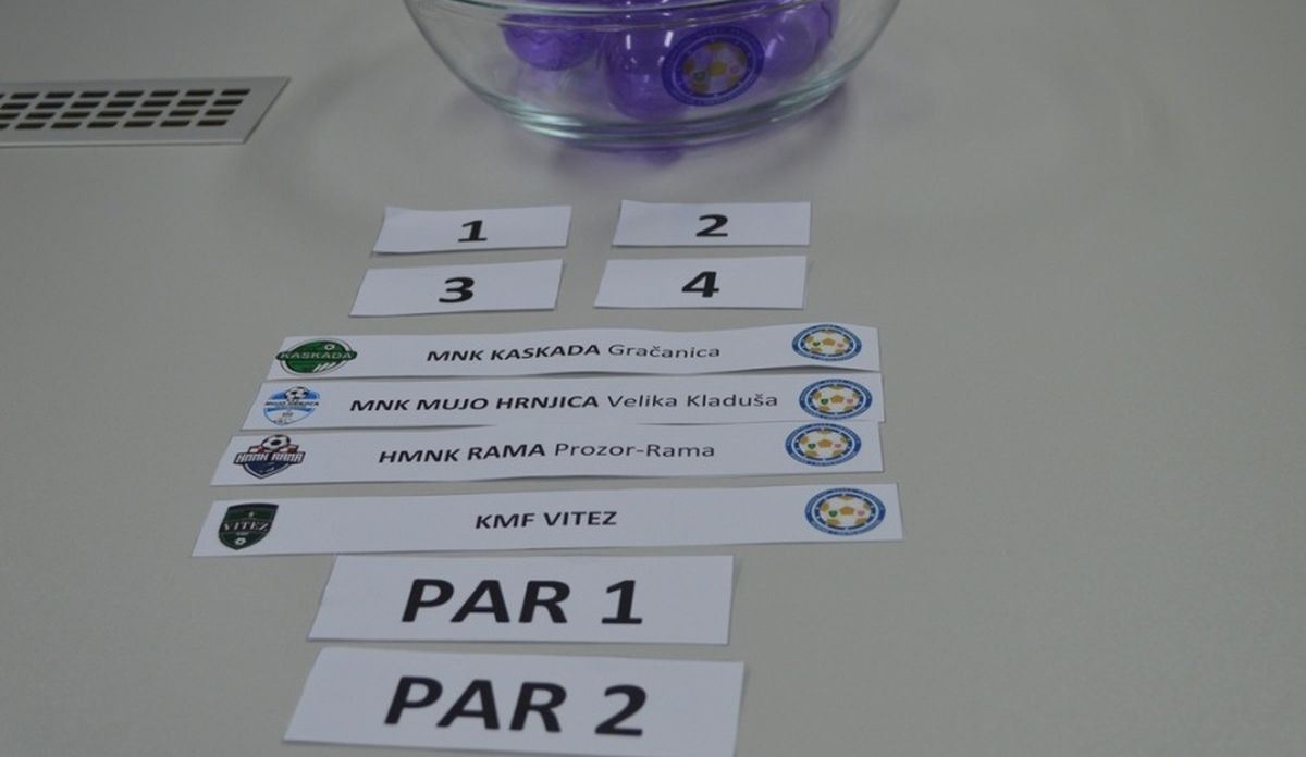 Obavljen žrijeb polufinalnih i finalnih utakmica doigravanja Prve futsal lige FBiH