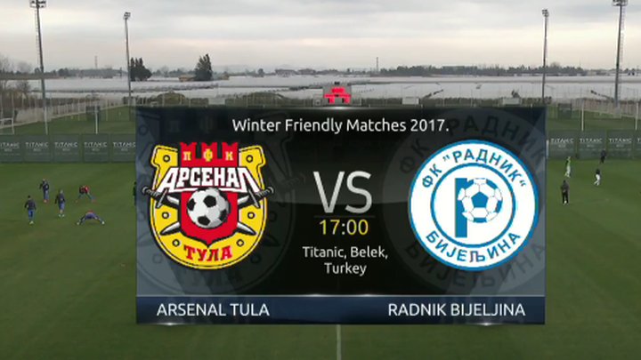 UŽIVO VIDEO: Radnik - Arsenal Tula 0:1