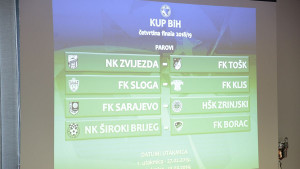 Poznati parovi četvrtfinala Kupa Bosne i Hercegovine!