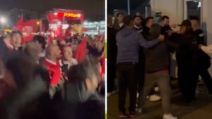 Turci slavili, za to vrijeme pred dvoranom nastao pravi haos, zbog njih i Grka reagovala i policija!
