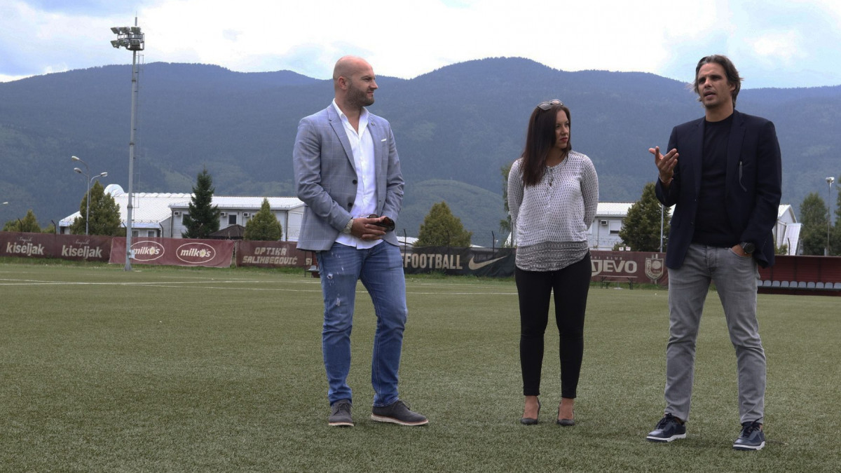 Nuno Gomes posjetio FK Sarajevo, razgovarao i sa polaznicima Akademije