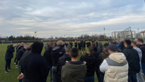 Grobari postrojili igrače Partizana na treningu!