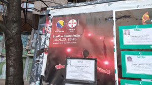 Zenica od danas oblijepljena plakatima koji najavljuju duel BiH - Sjeverna Irska