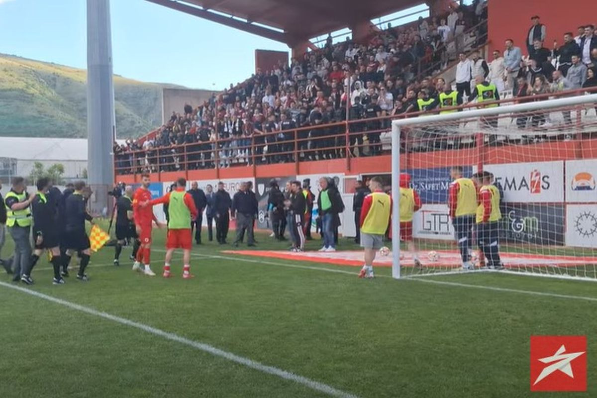 Nemile scene nakon utakmice, Halkić na meti gostujućih navijača