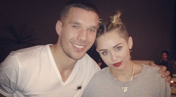 Podolski: Uspio sam, upoznao sam Miley Cyrus