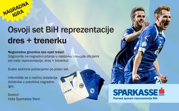Sparkasse bank najavljuje nagradnu igru &quot;Osvoji set bh. reprezentacije&quot;