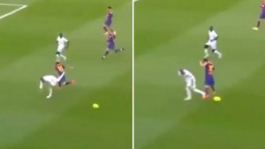 Messi je krenuo u prepoznatljivi prodor, a onda se ukazao Ramos!