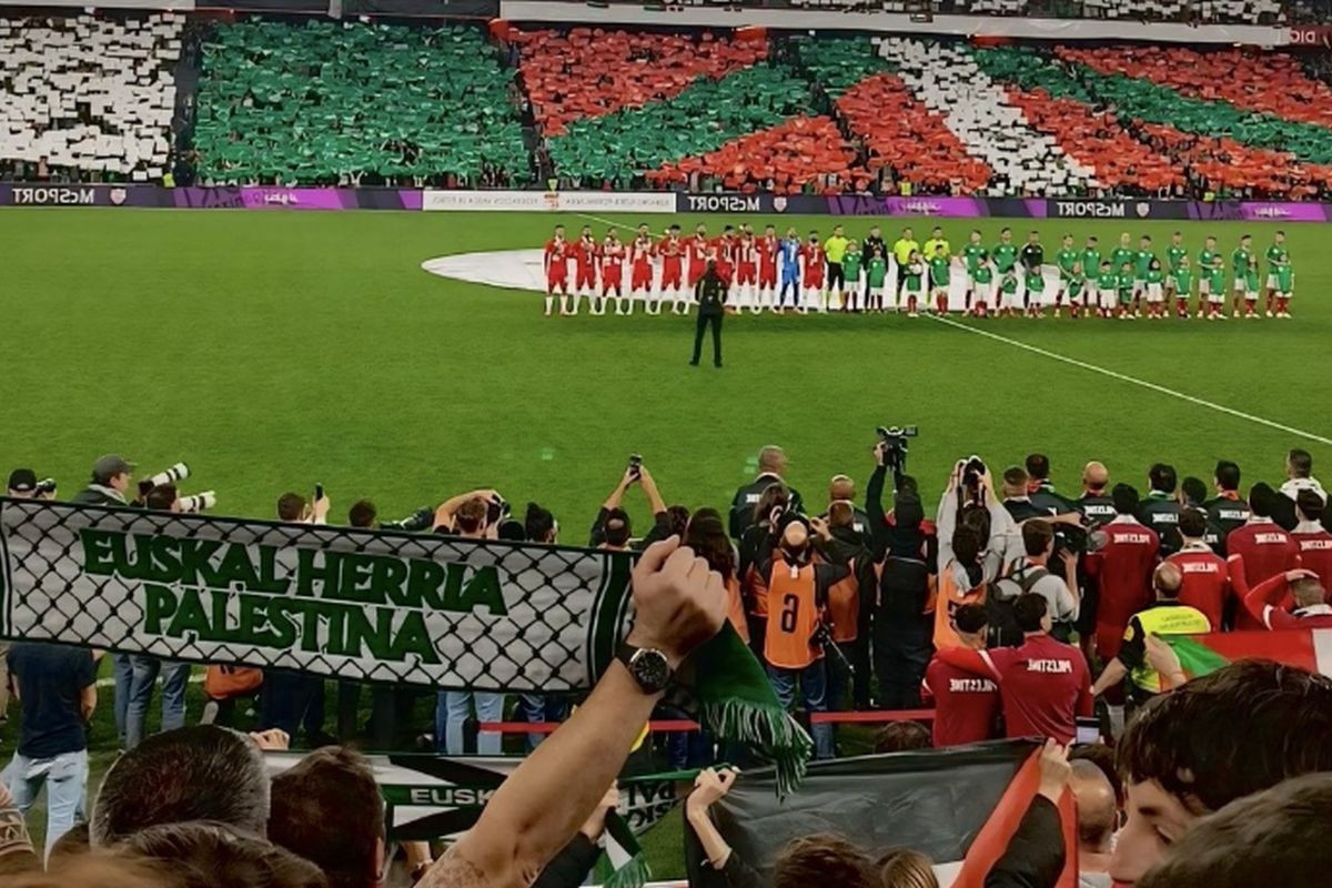 Palestina odigrala historijsku utakmicu u Evropi, scena prije početka meča slama srca