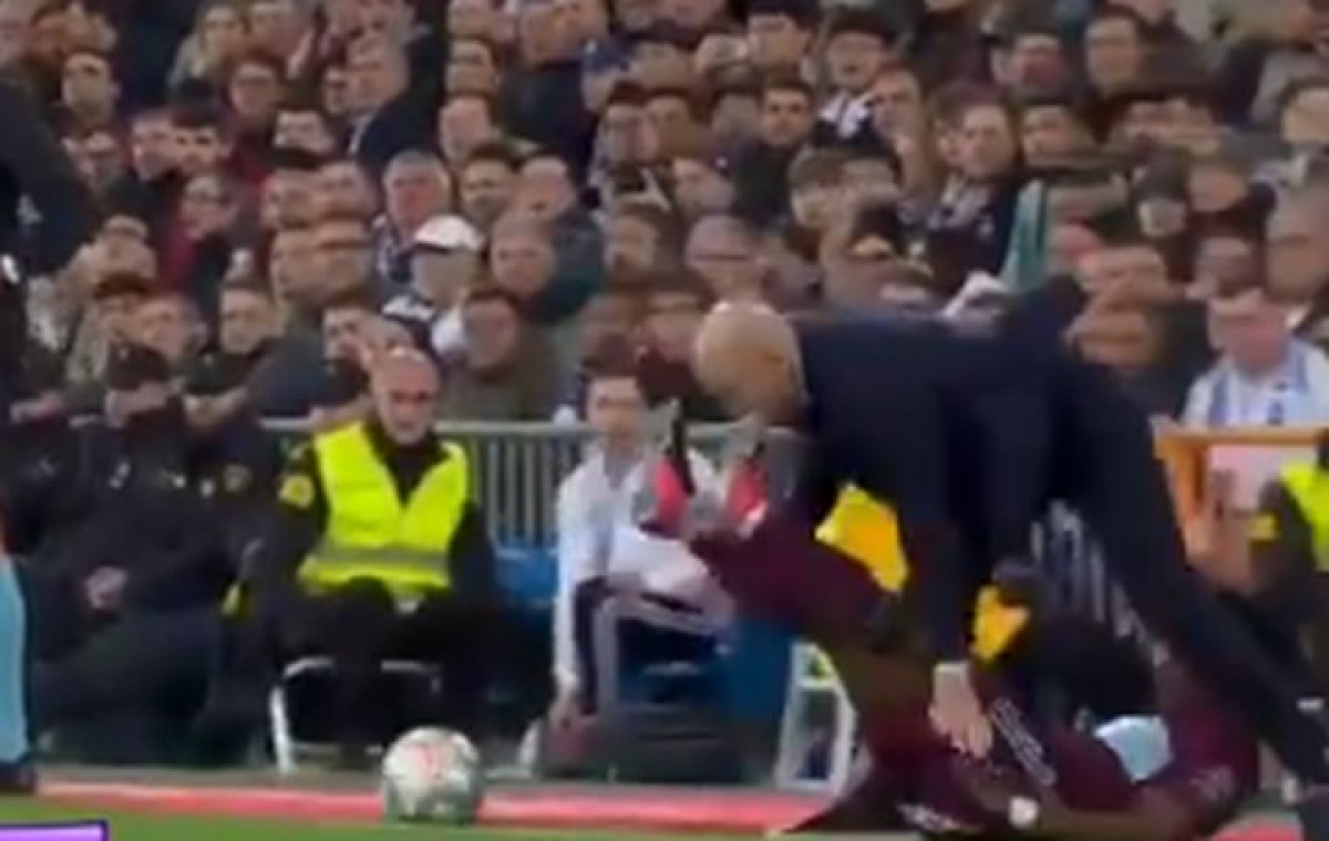 Igrač Celte se okliznuo, pa nogom u usta udario Zinedinea Zidanea