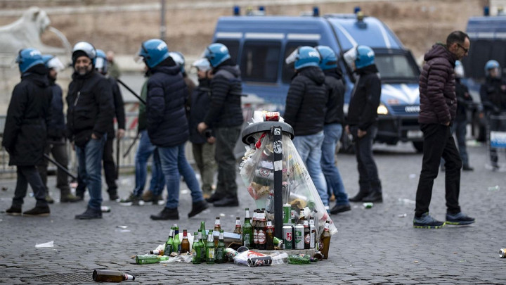"Huligani iz Frankfurta su devastirali Rim!"
