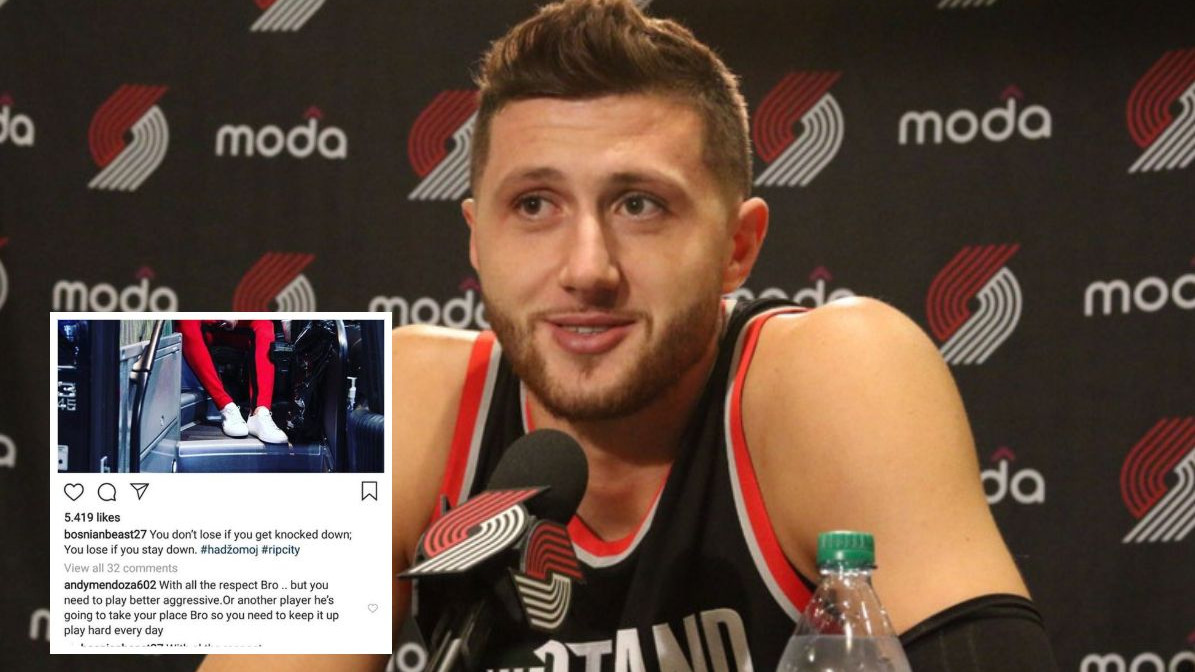 Nurkić se oglasio nakon povrede, pa urnebesno odgovorio na provokaciju navijača Portlanda