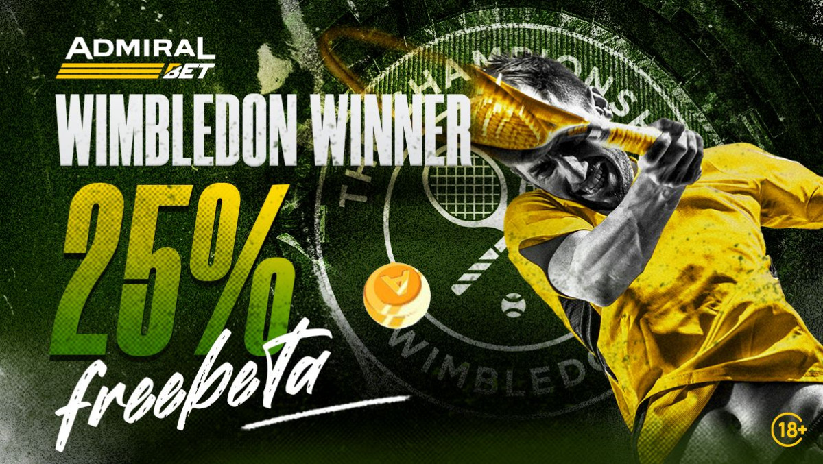 AdmiralBet: Zagarantovan Wimbledon Winner – 25% Freebeta za svaki odigrani tiket!