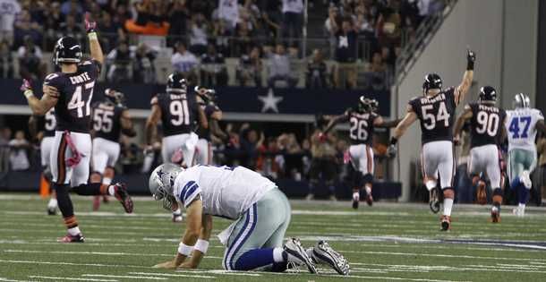Bearsi razbili Cowboyse, Romo očajan