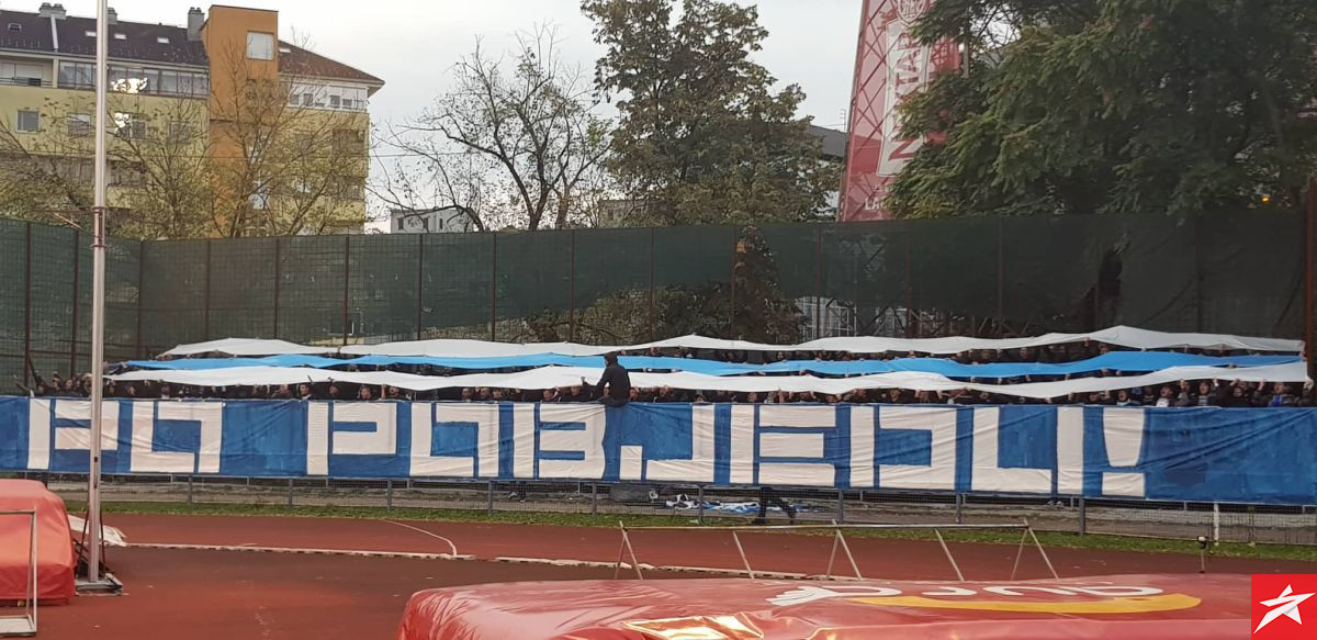 Stigla je velika podrška za FK Željezničar, a tu je i transparent