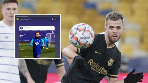 Miralem Pjanić pokazao uz koju pjesmu Enesa Begovića uživa nakon treninga Barcelone